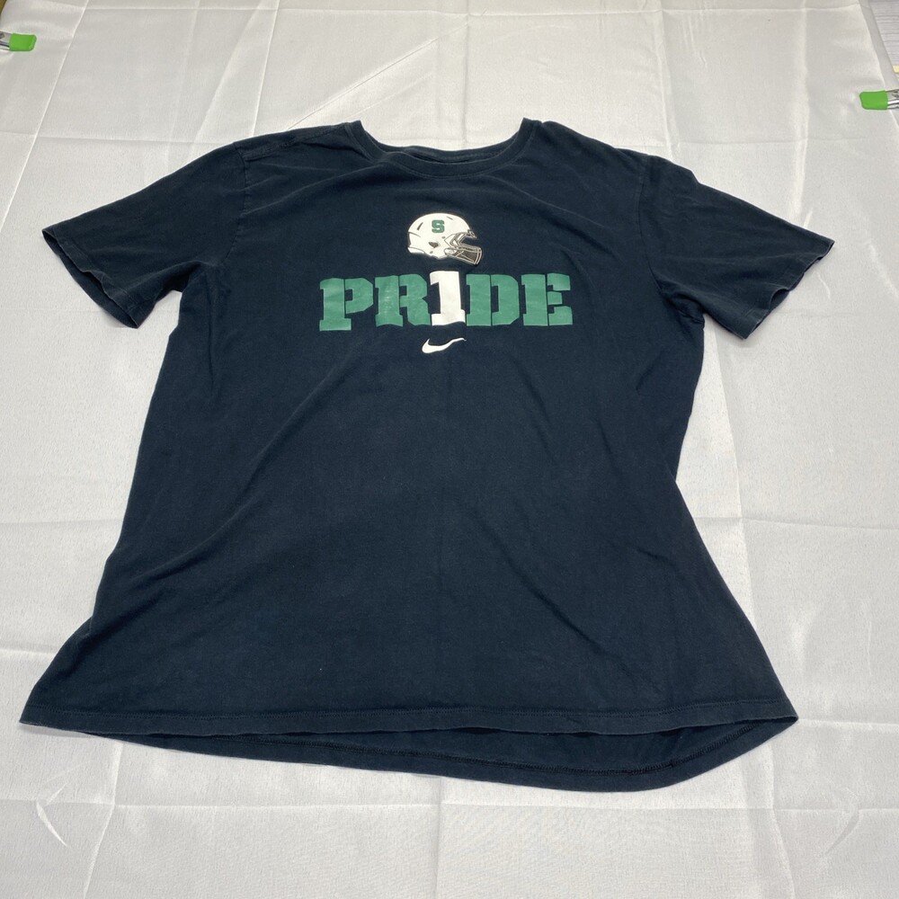Nike Michigan State Spartans 'PR1DE' Helmet Graphic T-Shirt! Size XL